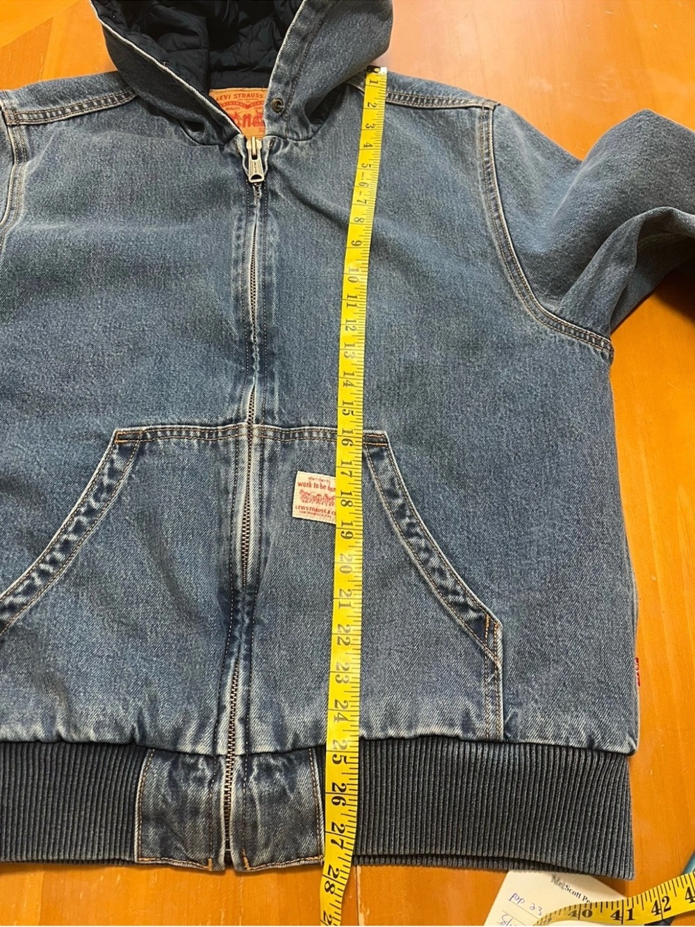Levi’s Portrero Workwear Trucker A3222‑0007 • Oversized S • P2P 23.5 • Length 28 - Picture 8 of 9